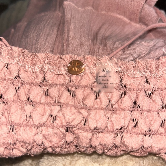 NWT Intimately Free People Winding Road Dusty Rose Lace Tank Top Size Small - Picture 8 of 8